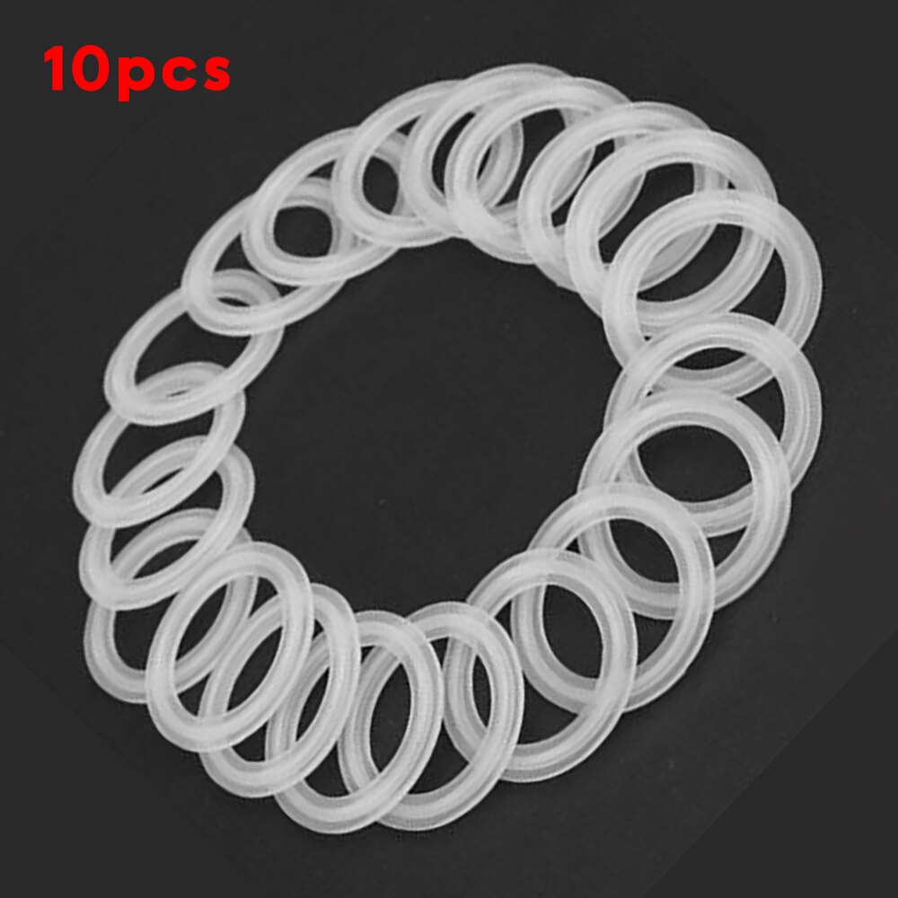 Juntas de silicona ID35MM od50.5 mm, 10 Uds., espiga sanitaria para manguera, virola de soldadura, anillos de Junta de sellado de silicona de Tres abrazaderas, reemplazo