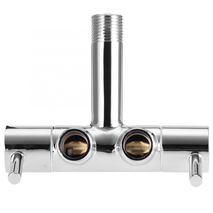 suitable for most taps Chrome Plating Wall Mounted Angle Valve Double Outlet Valve for Basin Sink Faucet Extension