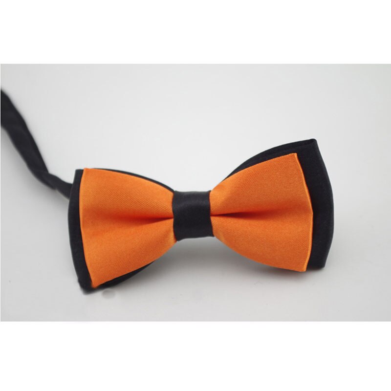 Nœud papillon pour enfant, vêtement classique, couleur unie, réglable, boutonné, deux tons, bleu, rouge, pour plus d'ingéniosité: a23