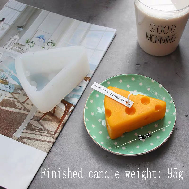 Four size large cheese mold molds for candle wax Cheese shape candle making silicone mold: C-mold