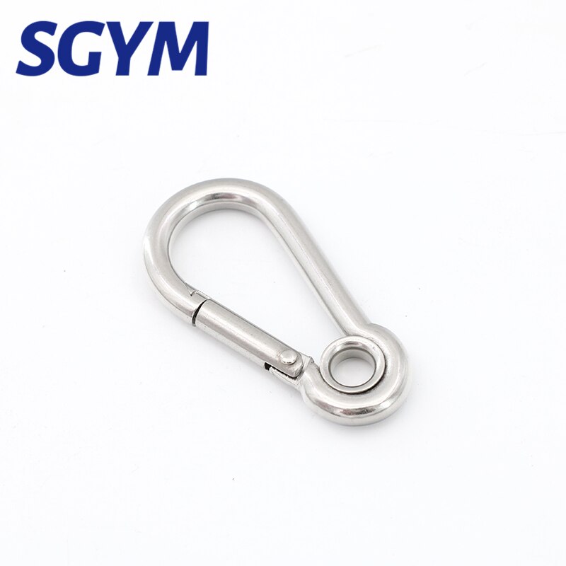 M7/M8/M10 Multifunctional 304 Stainless Steel Spring Snap Carabiner Quick Link Lock Ring Hook shackle Chain Fastener Hook