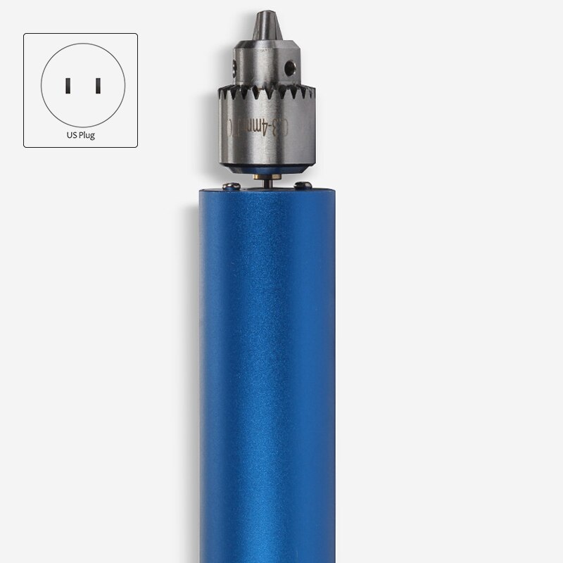 Mini Handheld Electric Drill Stepless Speed Regulation Handheld Multifunctional Metal Small Electric Drill US Plug
