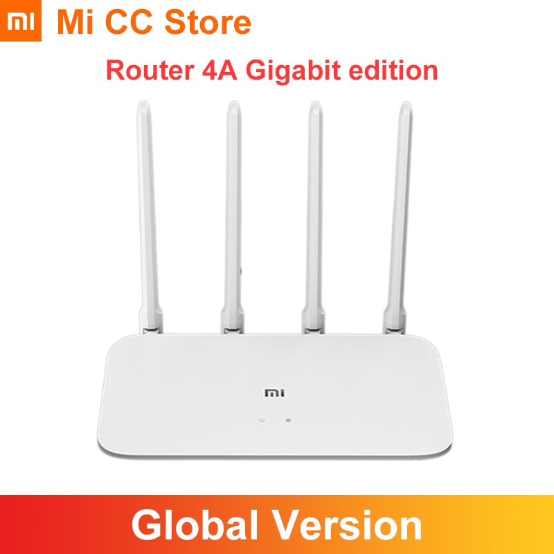 Globale Verion Xiaomi Router 4A Gigabit Auflage 1000M 2,4 GHz 5GHz WiFi DDR3 128MB Wifi Router WiFi Verlängerung 4 Antenne APP Kontrolle