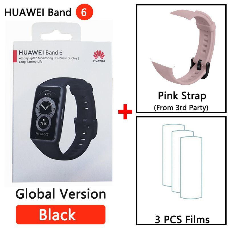 HUAWEI BAND 6 Smartband 6 Blood Oxygen 1.47" AMOLED Long Battery Life Fast Charging Heart Rate Monitoring