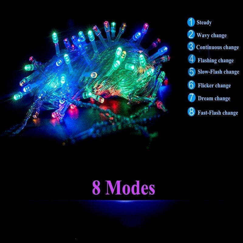 10M 20M 30M 50M 100M Festoon Led String Light Garland Year Christmas Light for Home Wedding Decoration Year Lamp