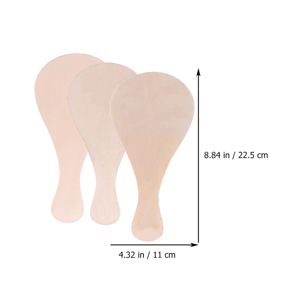 6pcs Wooden Kid's Art Painting Paddle DIY Kids Children Art Doodle Paddle