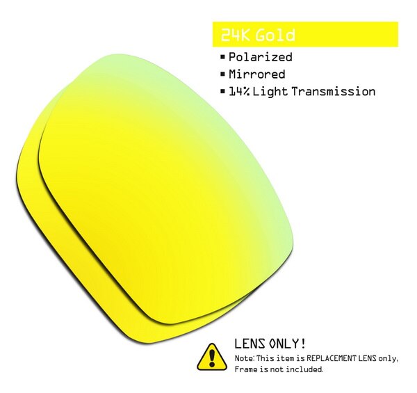 SmartVLT Polarized Replacement Lenses for Oakley Dispatch 1 Sunglasses - Multiple Options: 24K Gold-ShieldCoat