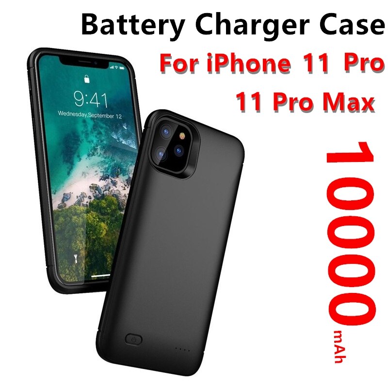 10000 Mah Batterij Oplader Voor Iphone 11/Iphone 11 Pro/Iphone 11 Pro Max Batterij Case Batterij opladen Powerbank Case