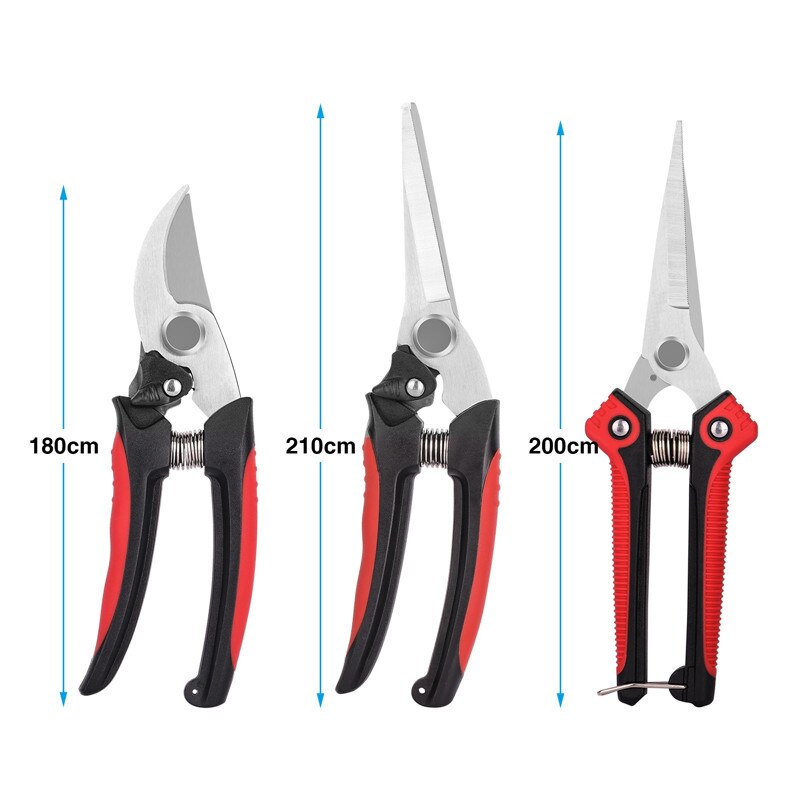 Tijera de podar de jardinería de tijera planta Trim horticultura sometido corte tijeras de poda arbusto herramienta de jardín Bypass huerto de podar