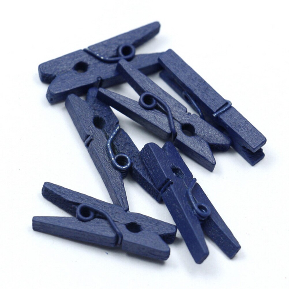 20 stuks/pak mini gekleurde houten clips voor fotoklemmen wasknijpers knutseldecoratieklemmen knijpers 25mm x 4mm