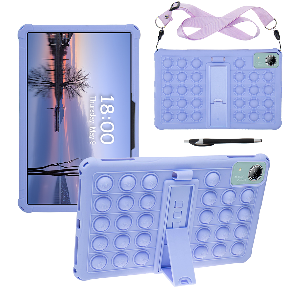 Para Teclast T60 Plus T60AI funda para tableta de 12 pulgadas funda con soporte Ajustable funda de silicona suave con burbujas