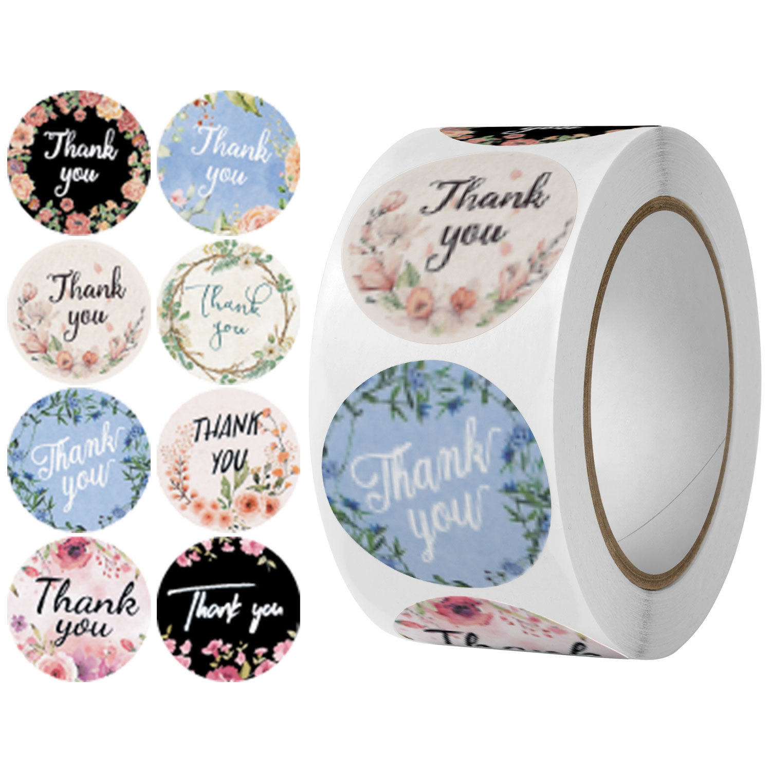 Pegatinas de agradecimiento para joyería, etiquetas autoadhesivas para envolturas de de boda, bolsa de embalaje para pequeñas empresas, , 25mm, 500 piezas