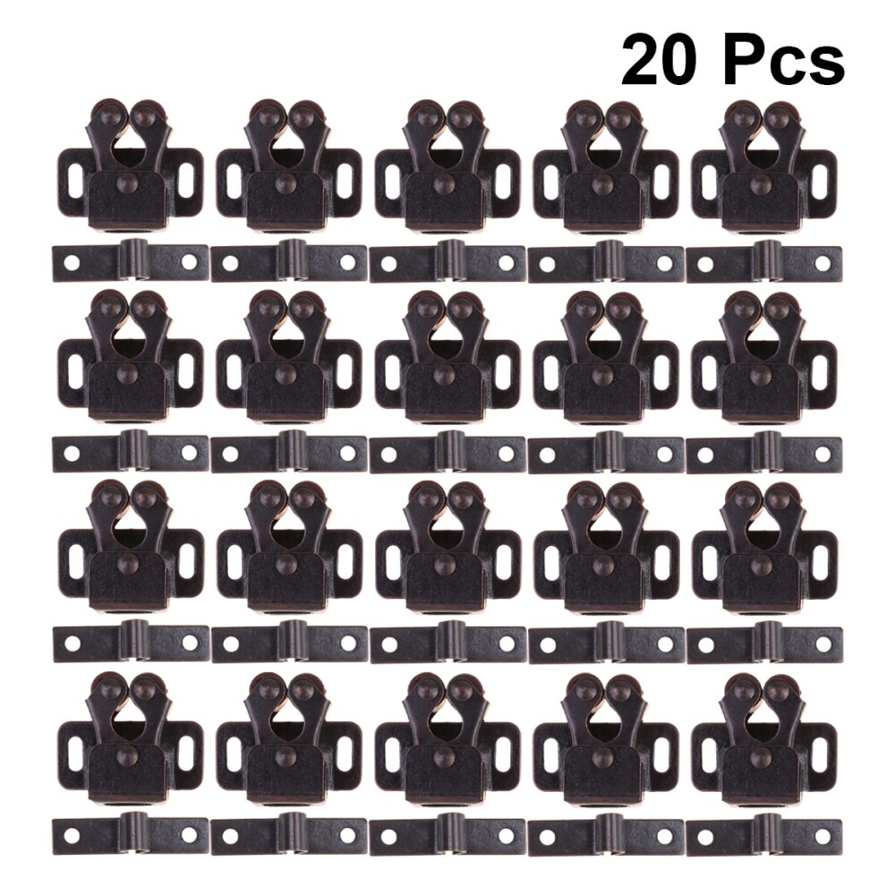 20Pcs Catch Door Toggle Clip Closet Catch Catcher Door Latches Door Beads White: Coffee
