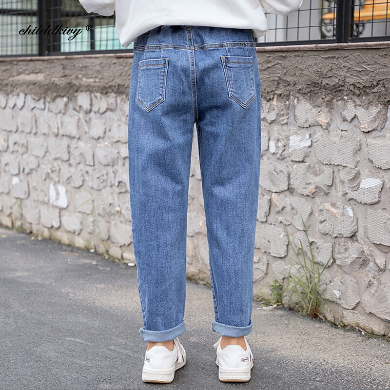 Tienermeisjesbroek 8 10 12 14 16 jaar meisjes denim broek lente en herfst meisjes jeans broek kinderkleding kinderbroeken