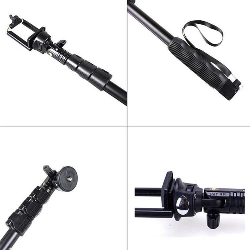 Yunteng  yt 1288 selfie pinne bluetooth monopod uttrekkbart håndholdt stativ til iphone  x 8 7 10 6 xiaomi trådløs lang selfiestick