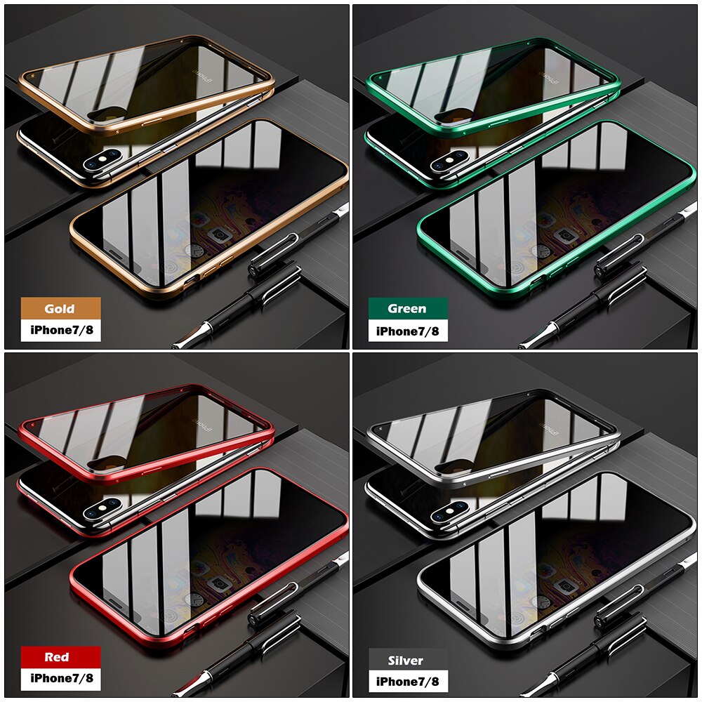 Magnetic Privacy Glass Case for Phone