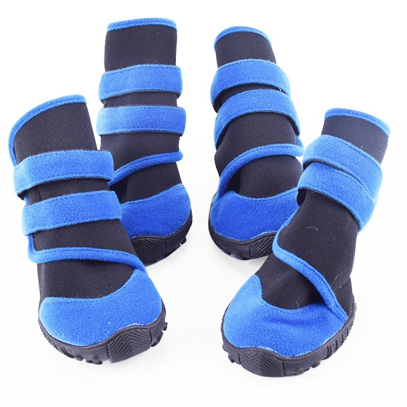 Dog Boots, 4 Pcs Easy Wearing Pet Shoes Snow Boots With