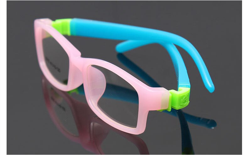 Bendable No Screw Kids frame glasses Boy Child glasses Flexible Children frames eyewear TR90 Optical glass 8816 for 5-10 yearold: C7