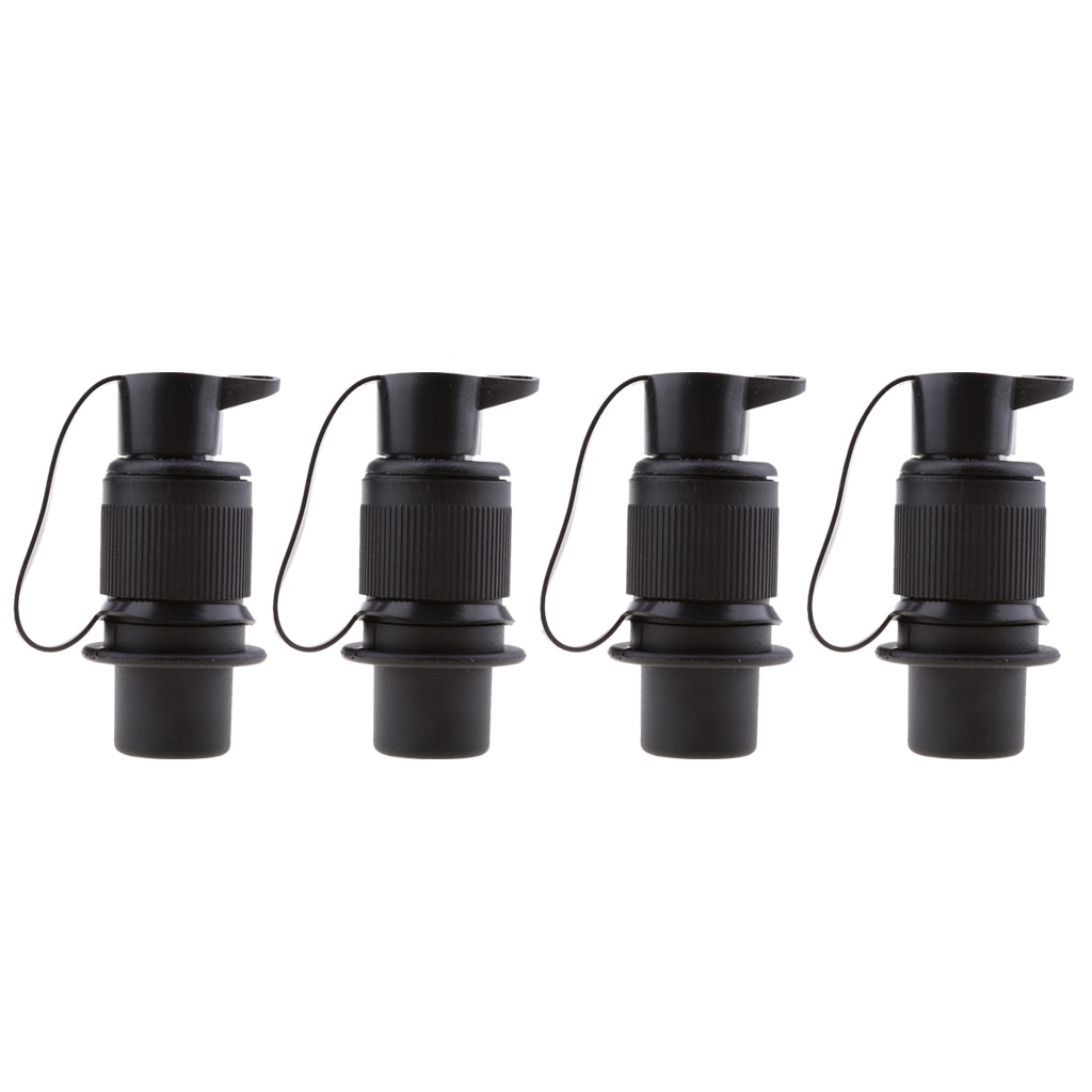 4 x Caravan Truck Boat Tow Electrical Wire Connector 3 Pin Plug Socket Black