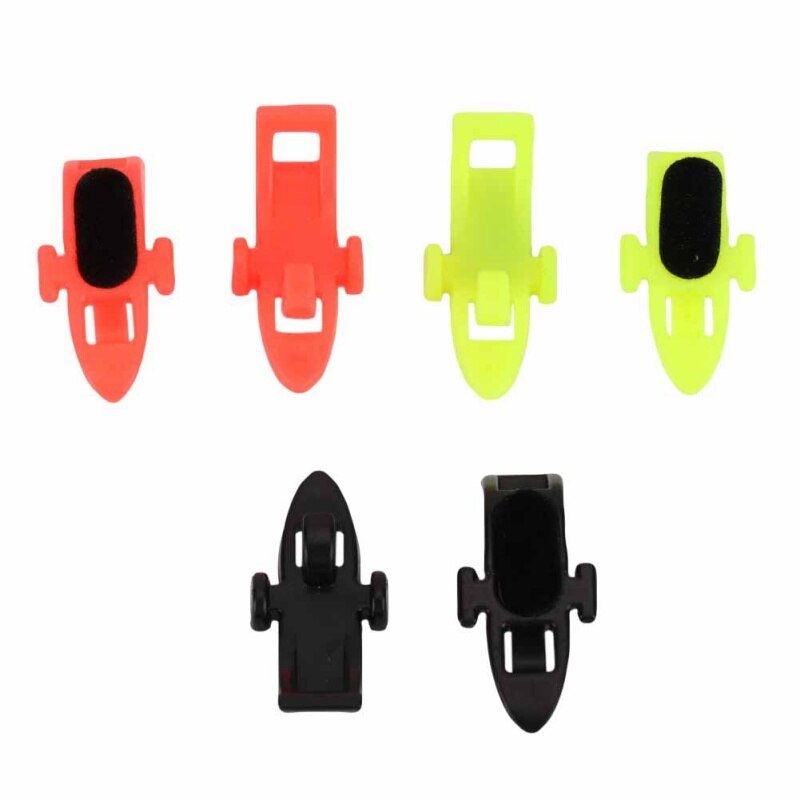 Porte-hameçon de pêche, support d'appât avec anneaux en caoutchouc pour canne à pêche, équipement Portable, accessoires fixes, 10 pièces