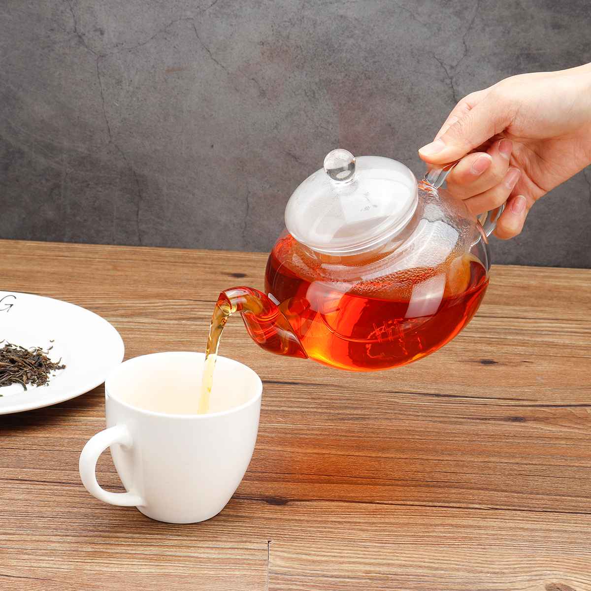 Heat-resistant Glass Teapot Glass Teacup Flower Tea Pot With Infuser Tea Kettles Kung Fu Tea Set Teapots For Brewin Flower Tea
