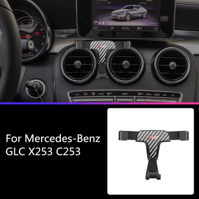 Support de téléphone portable intelligent, pour mercedes-benz classe GLC X253 C253 – , accessoires de montage sur grille d'aération