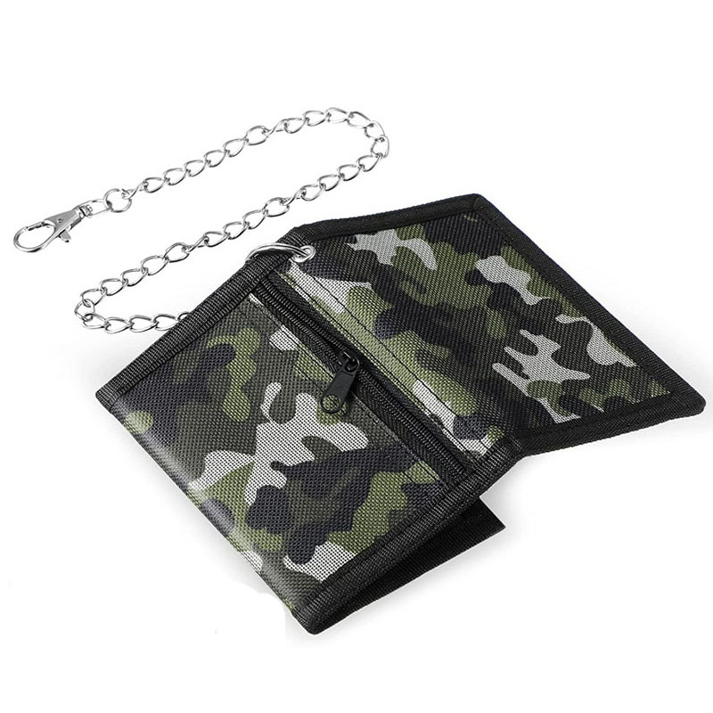 Schlüssel anhänger Brieftasche für männliche Männer Frauen junge Neuheit Geld Tasche Anti-Diebstahl-Kette Geldbörse Reiß verschluss Ich würde-Karten Halfter Tasche freundlicher: Braun