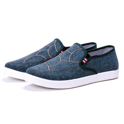 Cresfimix chaussures maskulines mann plus size blå dongerisko herre kule komfortable slip-on sko herre kule sko  b863: En / 9.5