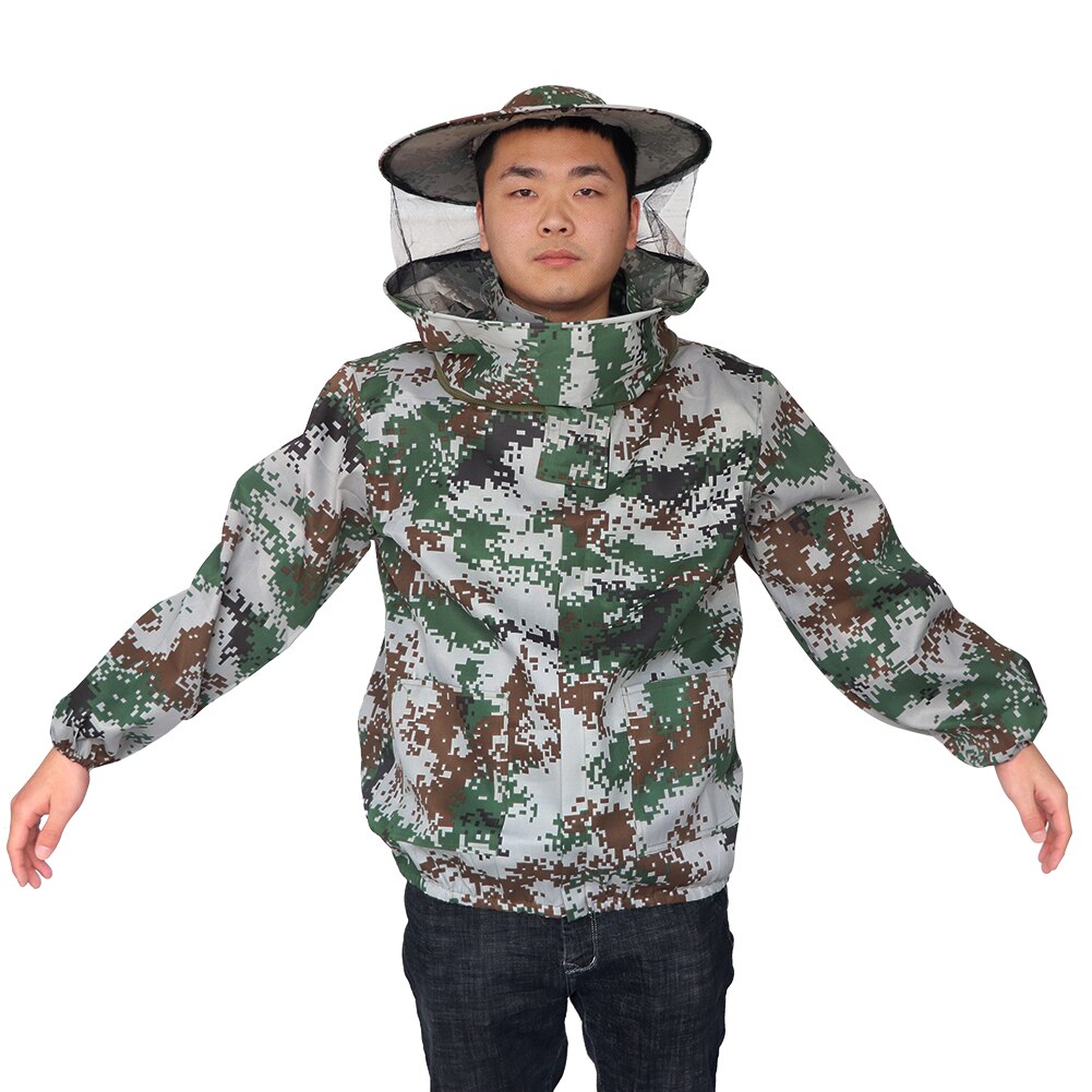 Protective Bee Suit Beekeeping Gloves Safe Beekeeping Suit Bite Protection Unisex Defend Bee Keeping Gloves Safety Clothing: Camouflage