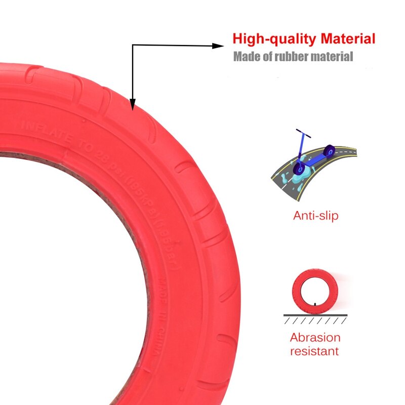 1Pcs for XiaoMi Mijia M365 Pro 10 Inch Electric Scooter Tire 10 X 2 Inflatable Solid Tire for Wanda Tire