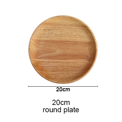Kinesisk stil bøg træplade retter frugtbakke valnødplader køkkenredskaber mørk valnød solid træskål bordsæt: 20cm