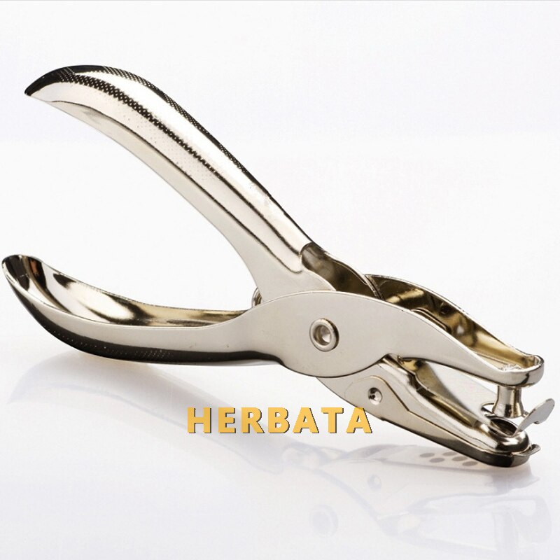 1pc de mano de Metal perforadora agujero perforadoras para colección de recortes uno puede hacer 8 páginas todos los materiales de Metal fácil de usar CL-1202
