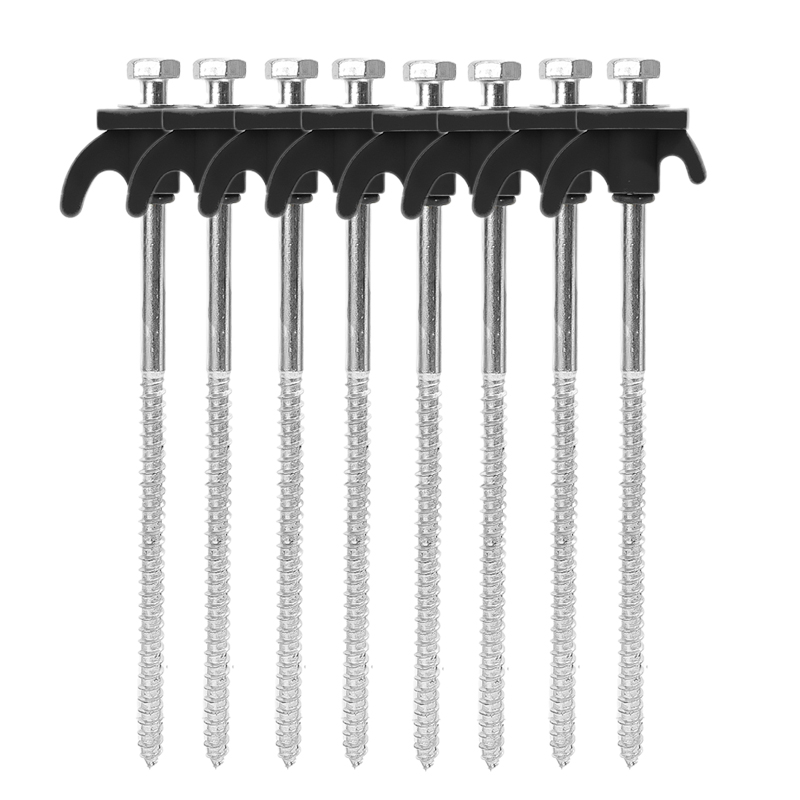 Tent Stakes Heavy Duty 10/2pcs Rustproof Ground Nail Pins Non Rust Metal Yard Stake Nail Spikes for Family Camping Patio Canopie: light yellow