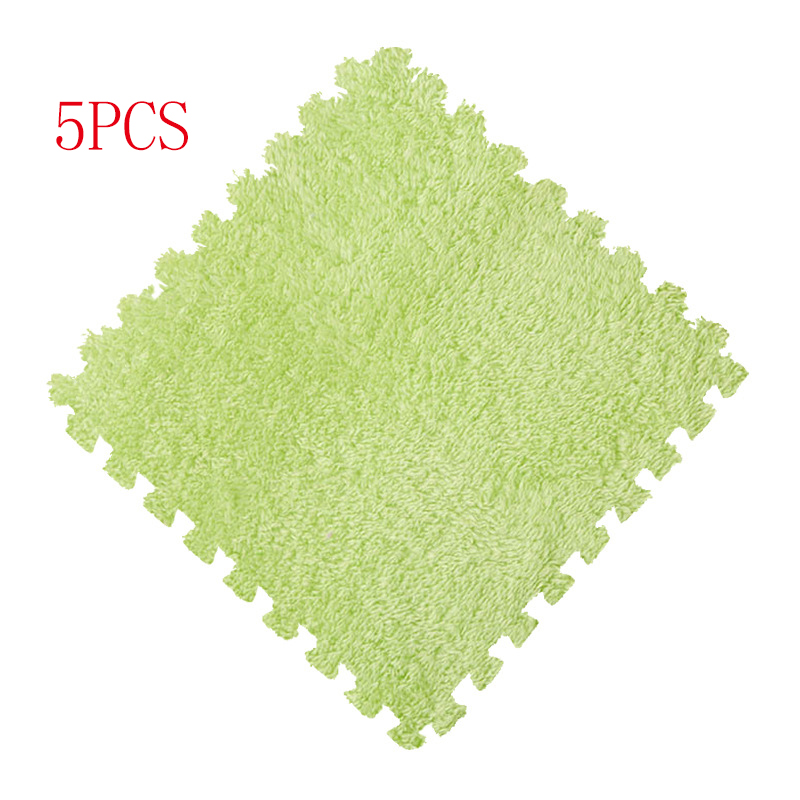 20 stuks puzzeltapijt woonkamer pluche matten speelmatten slaapkamer eva foam in de kamer warm houden speelmat gemakkelijk schoon te maken zachte pluizige klimactiviteit mat(White-Brown