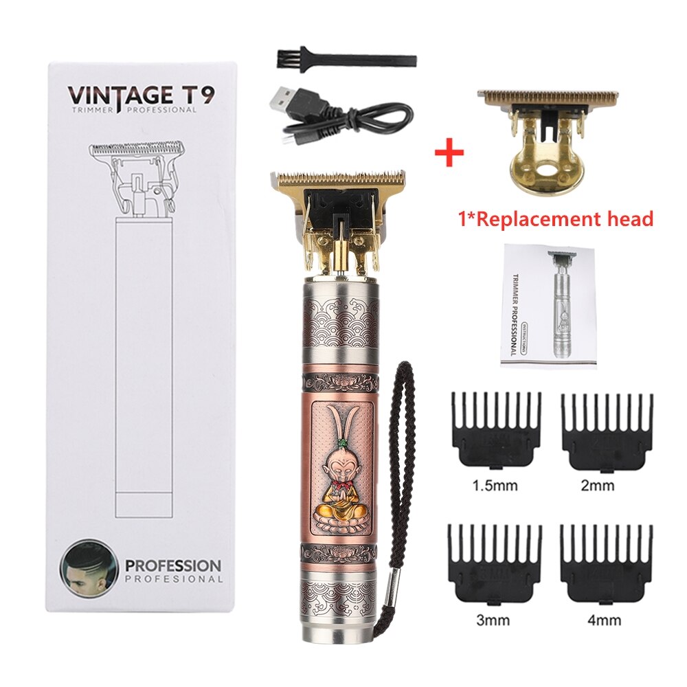 Professionele Oplaadbare Tondeuse Kapper Carving T Outliner Blade Kappers Tondeuse Scheren Cuttting Machine: MonkeyKing withbox s