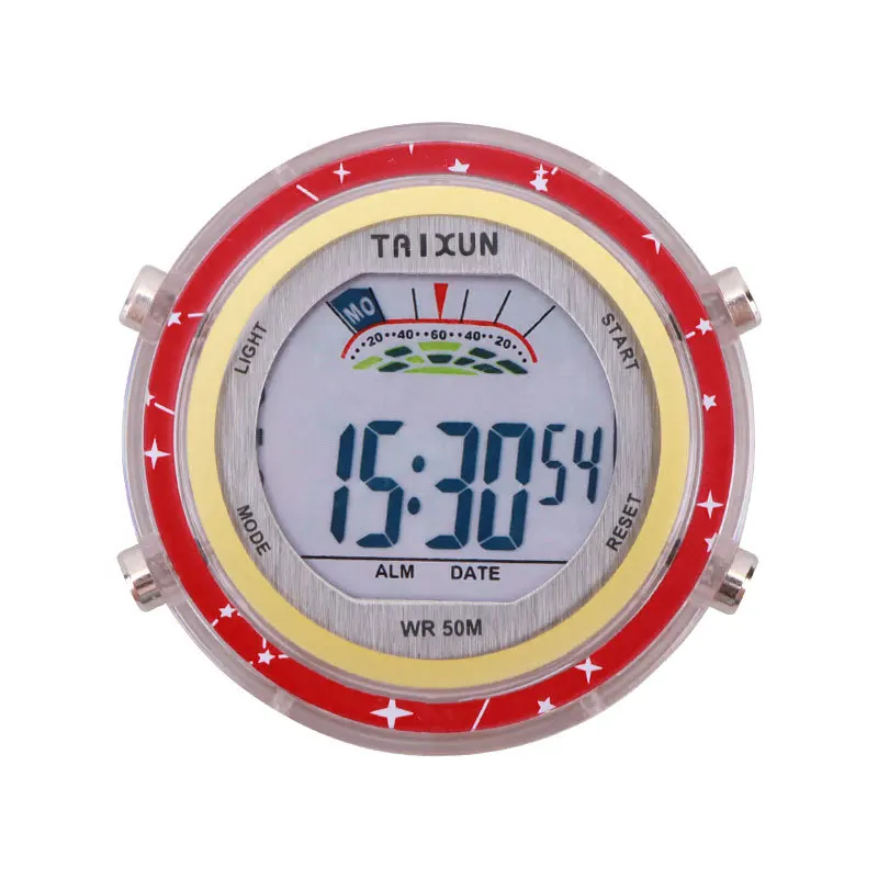 Universele Waterdichte Motorfiets Quartz Klok Lichtgevende Elektronische Klok Waterdichte Fiets Motorfiets Horloge Dashboard Auto Klok: WHITE