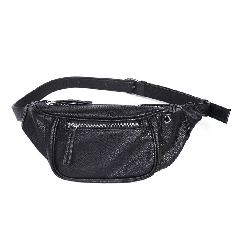 MABULA Litschi aufbringen Brust Packungen Weiche Leder Taille Taschen Klassische Freien Sport Gürtel Tasche für Reise
