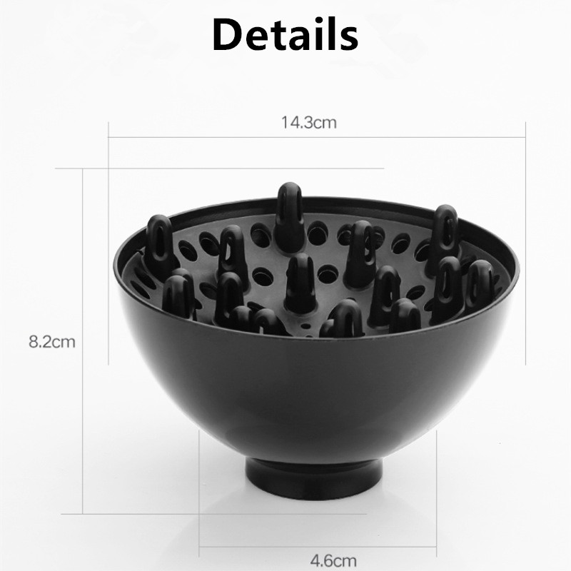 1PC DIY Universal Hair Tool Diffuser Wind Hair Curl Blower Salon Replacement Cover Funnel Shape Hairstyle Nozzle Hairdryer