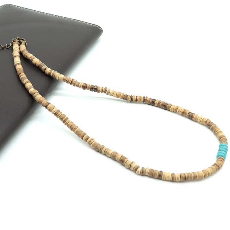 Mode Ketting Mannen Vintage 4Mm/6Mm/8Mm Natuurlijke Hout Rozenkrans Ketting Voor Hem Man viking Ketting Accessoires Buddha: Style 7