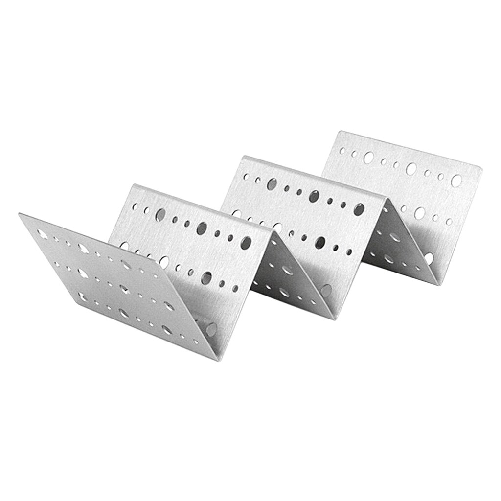 Taco Shell Holder Tortilla Stand Rack Stainless Steel Tray Holds 2-3 Tacos