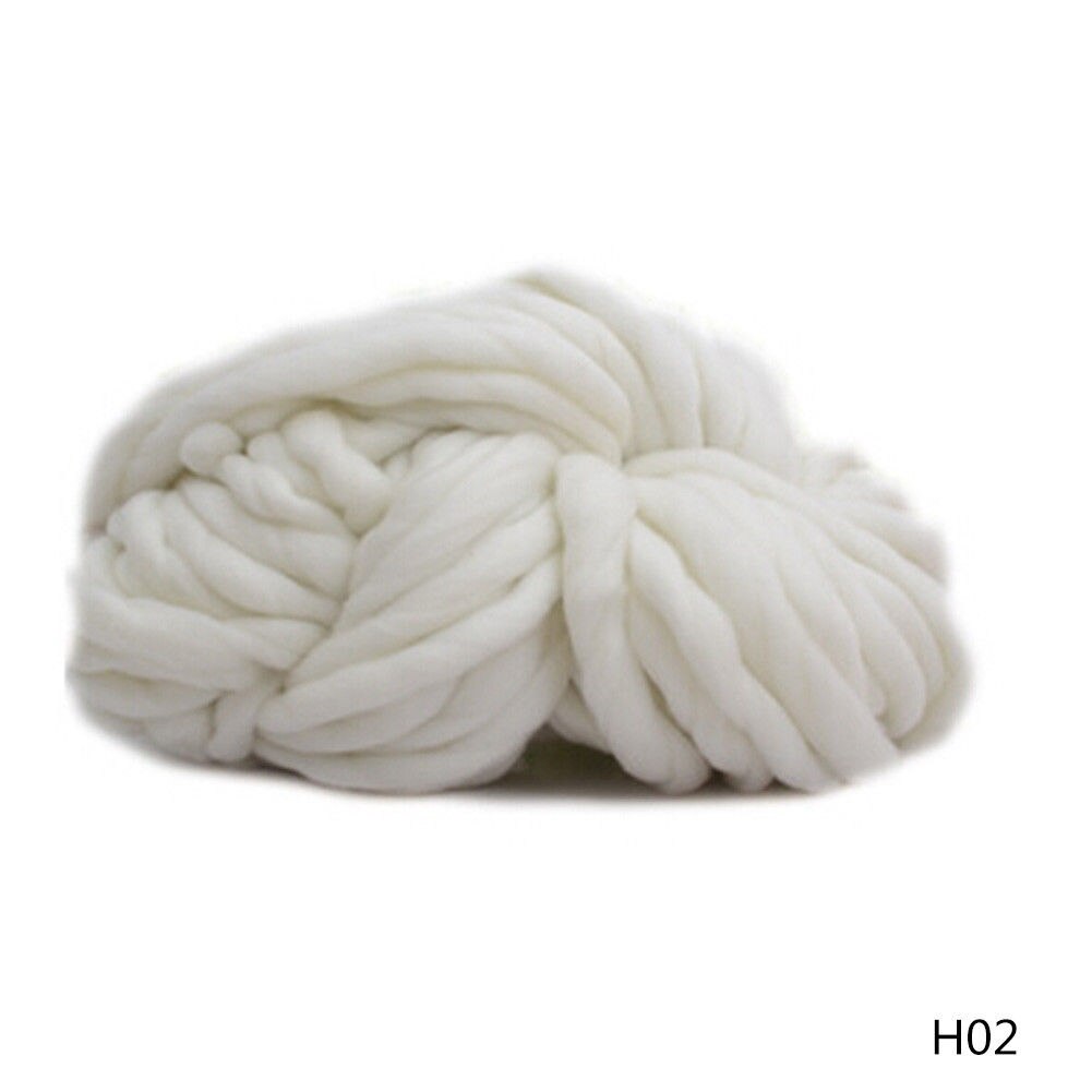 Chunky Wol Garen Super Zachte Omvangrijk Arm Breien Wol Roving Haken Diy Arts Ambachten Accessoires: Pure White