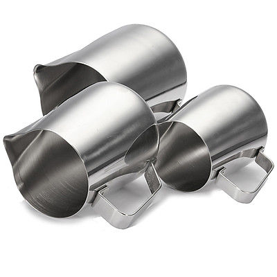 1 stk kaffekande køkkenhåndværk espresso 150ml-1000ml rustfrit stål kaffeskummende mælke latte kande tr