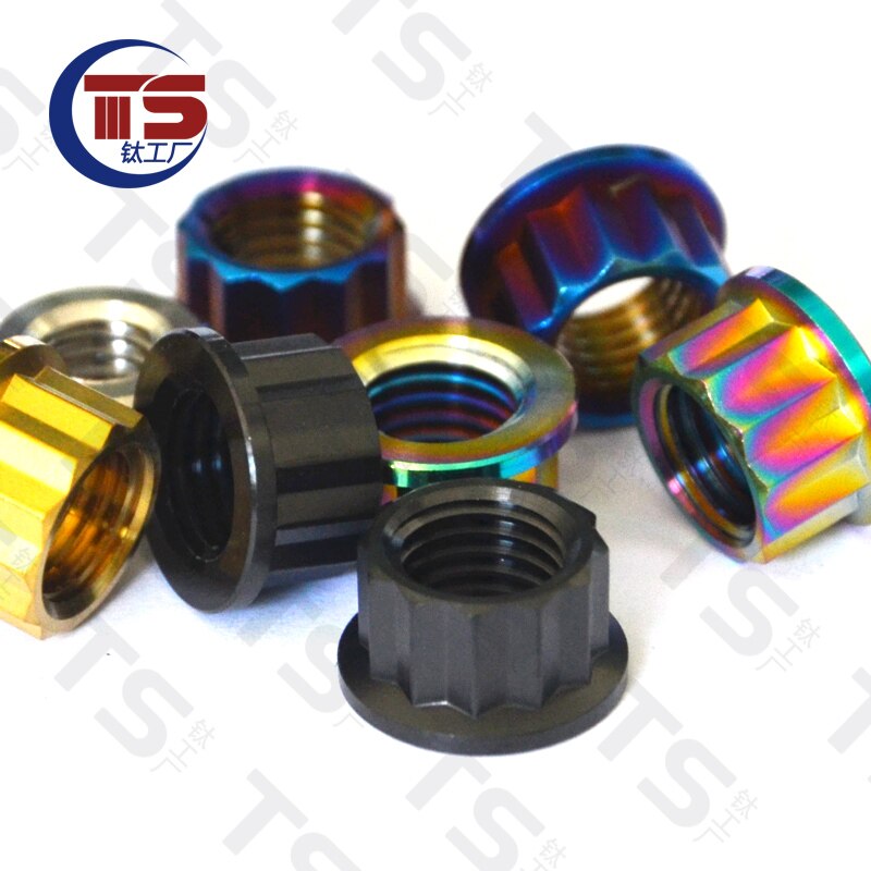 Vis à tête Torx en titane TS M8X15/20/25/30/35/40/45/50/55/60mm, pour moto, pièces de fourche de frein V, fixation en titane (1 pièce)