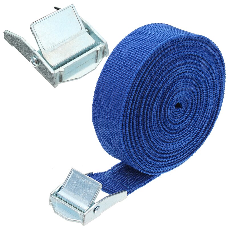 5m x 25mm bil spännband rep band stark spärr bälte bagage väska last surrning med rep spännare metall spänne bogsering