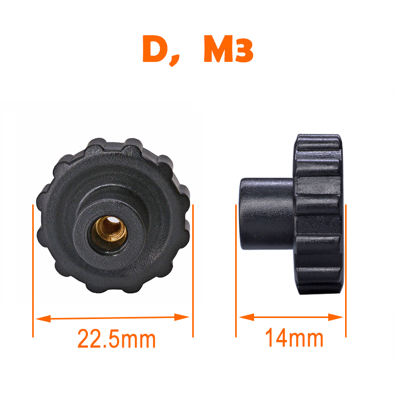 4PCS M3/M4 Screw Nut Heat Bed Adjustment HotBed Leveling for Reprap 3D Printer DIY Print Platform Calibration Accessories: D