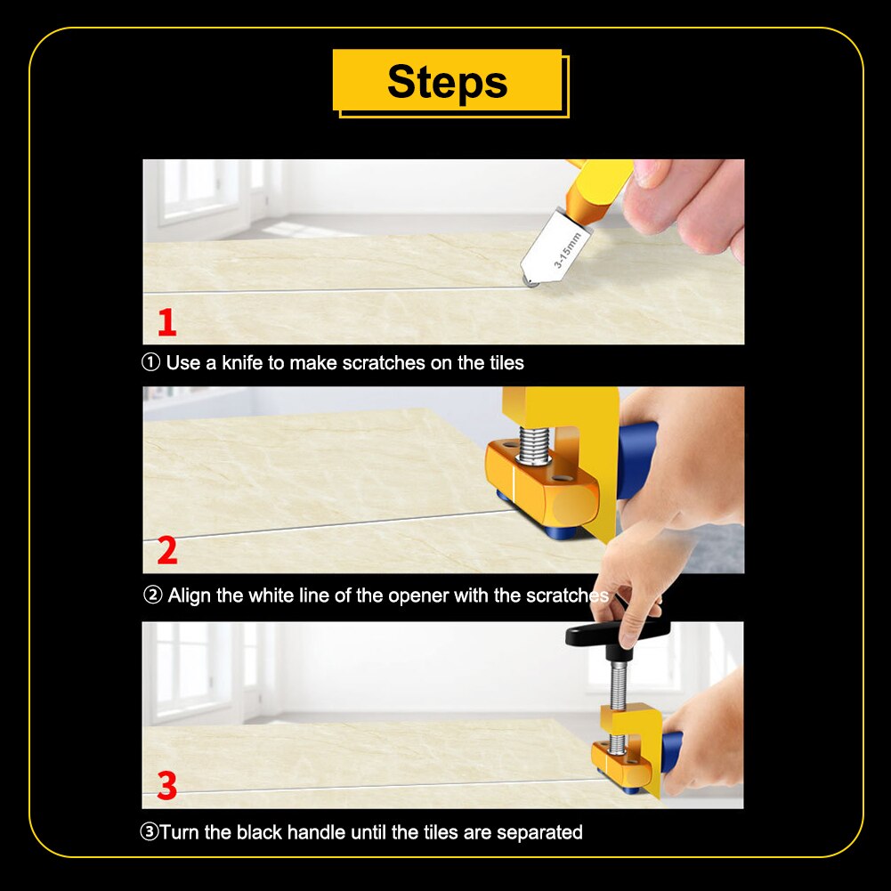 All-In-One Glass Cutter Aluminum Alloy Handheld Multi-function Portable Home Diamond Cutting Opening Tools