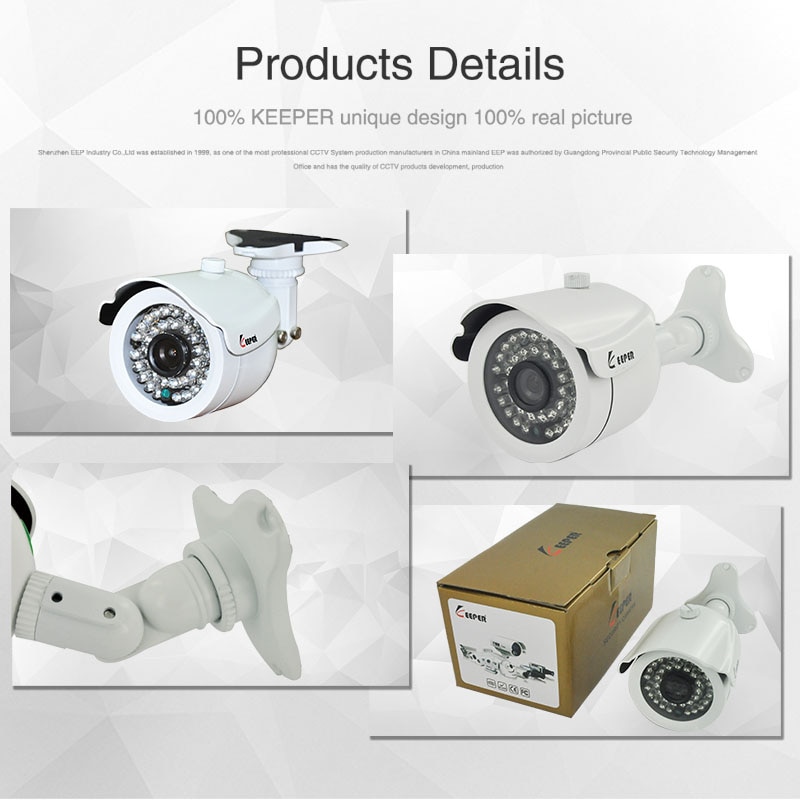 Keeper HD 2MP AHD camera High Definition Surveillance Infrarood 1080P Cctv Outdoor Bullet Waterdichte Camera