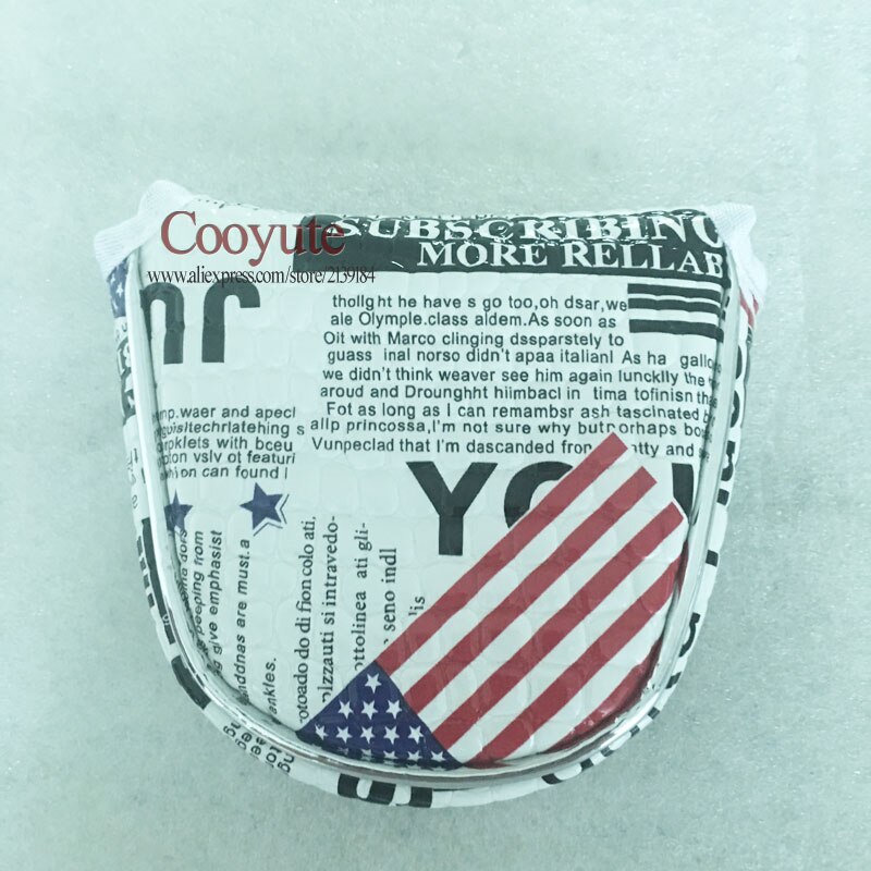 Club Golf Headcover Cooyute Pu Halve Cirkel Putter Headcover Unisex Witte Kleur Golfclubs Headcover