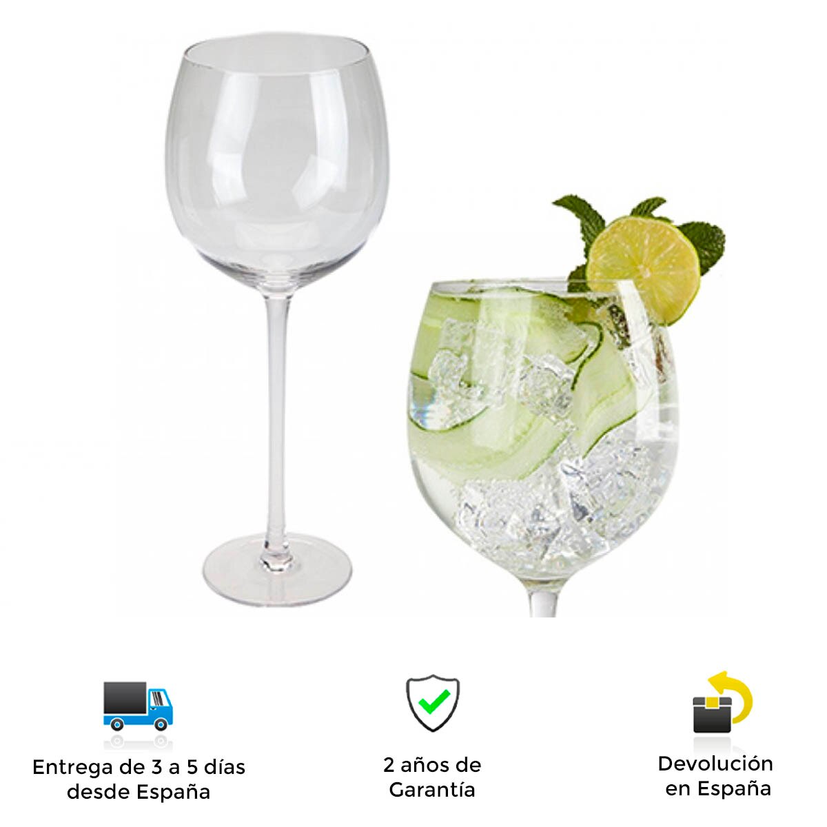 Vaso de ginebra gigante de 1 Litro, , resistente, novedoso, gran capacidad, para amantes de la ginebra, gin tonic, copa, copa de cristal