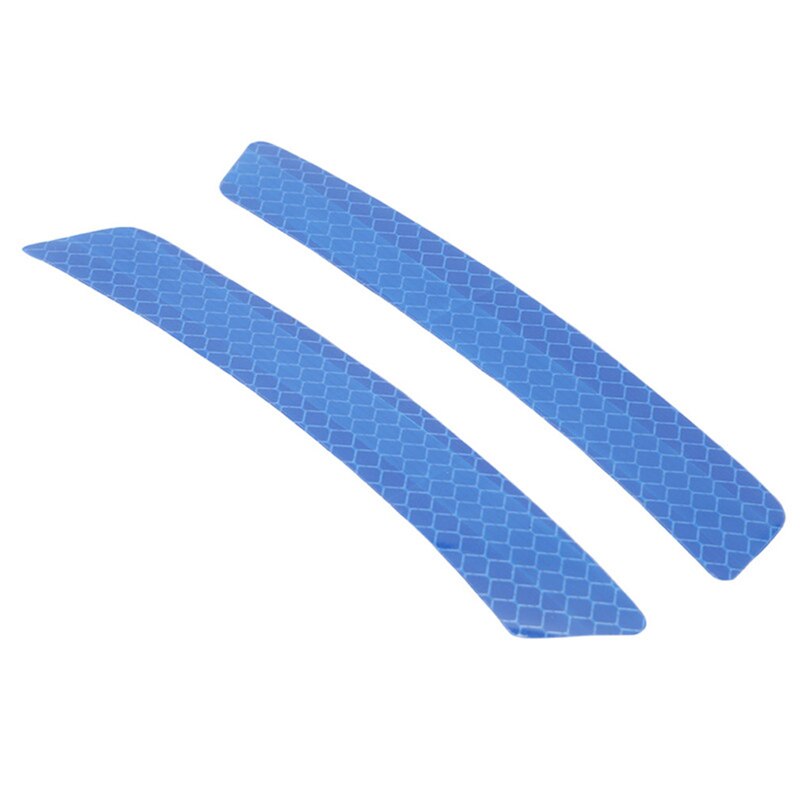 Auto Reflecterende Alarm Stickers Diamond Niveau Auto Styling Anti-Collision Stickers Voor Voorbumper En Achterbumper: blue